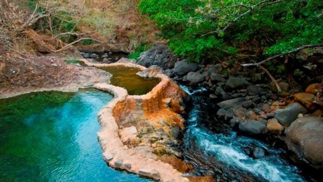 Volcanic hot-springs