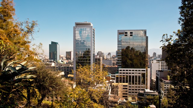 Santiago city view