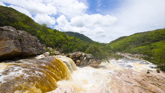 River and mountain view