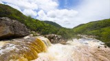 River and mountain view